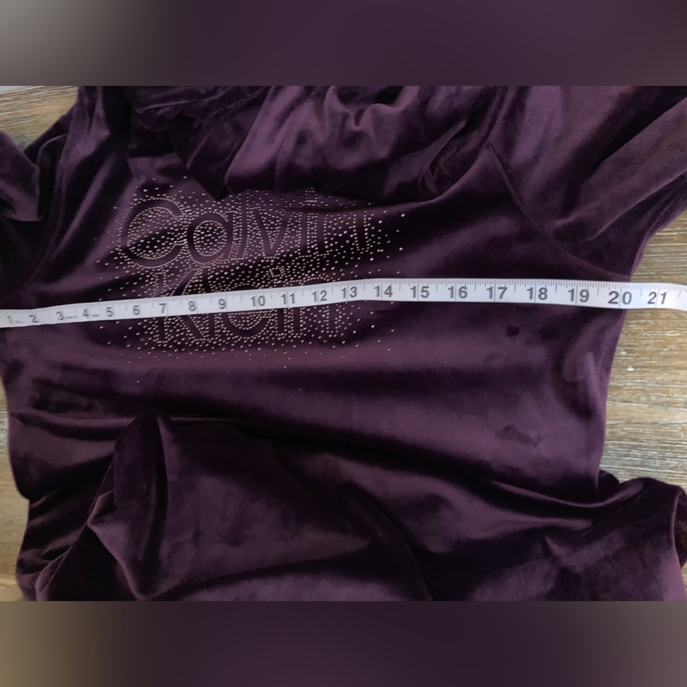 Calvin Klein Purple Hoodie with Gold Accents tshirt sweater - Picture 8 of 12
